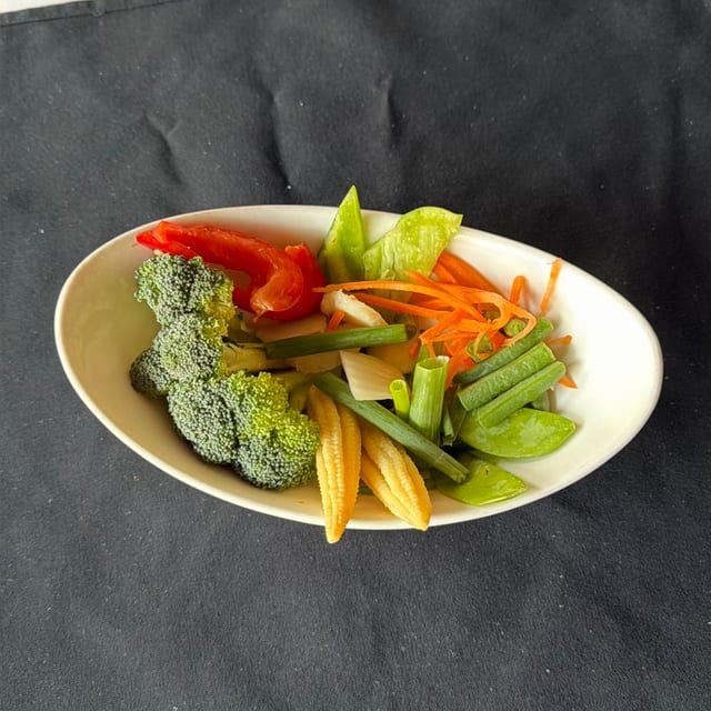 Steamed Mixed Vegetables.