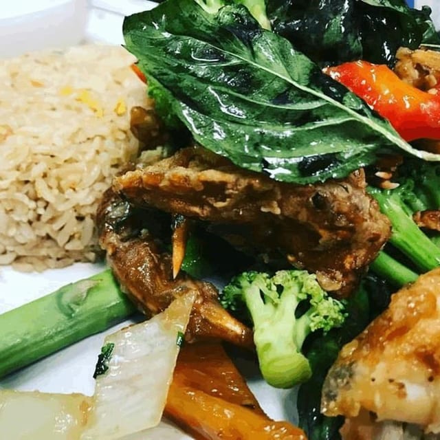 Soft-Shell Crab with Black Pepper Sauce.