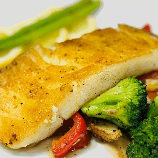 Lemon Pepper Sea Bass.