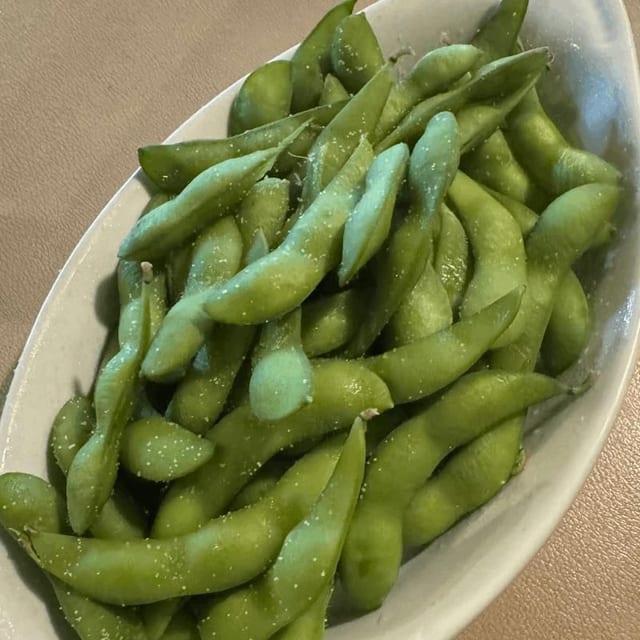Edamame (E-Dah-Mah-May).